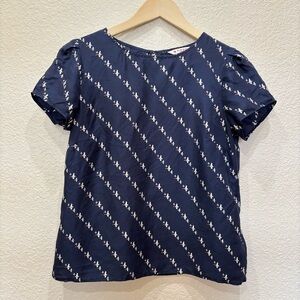 Brooks Brothers Red Fleece 100% Silk Blouse Size 4